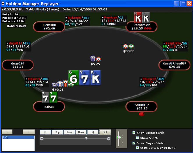 Holdem Manager replayer