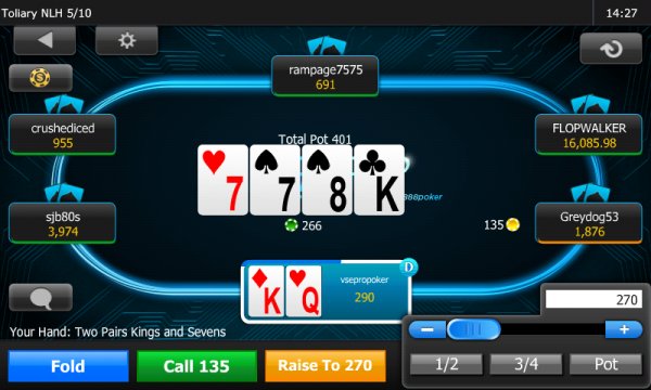 888poker  Android.  